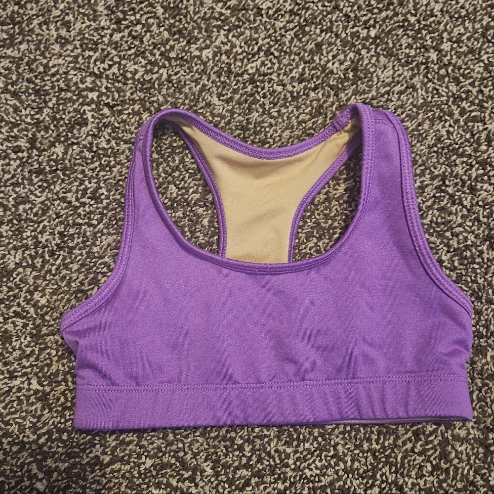 Old Navy Purple Racerback Sports Bra